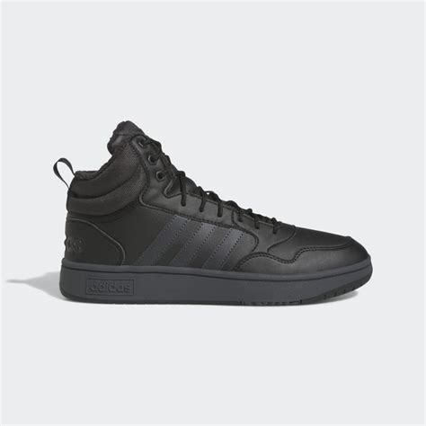 adidas hoops 3.0 mid black